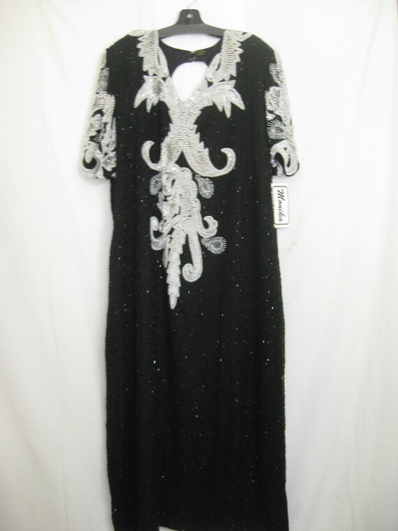 Black/white/silver gown#2977 - image 6