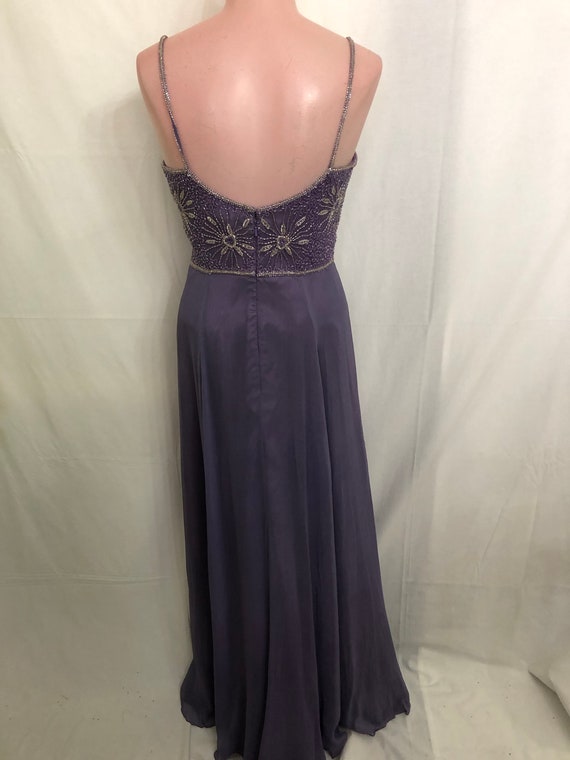 Lavender/silver gown#9590 - image 2