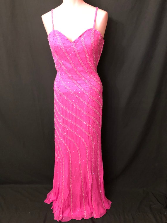 Pink and Silver Gown#7518