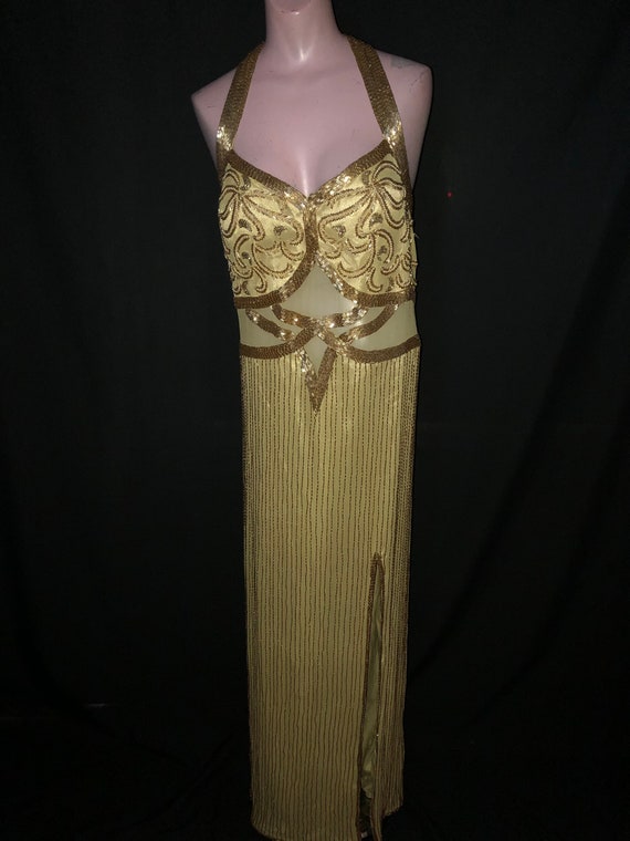 Long Gold Gown #7524