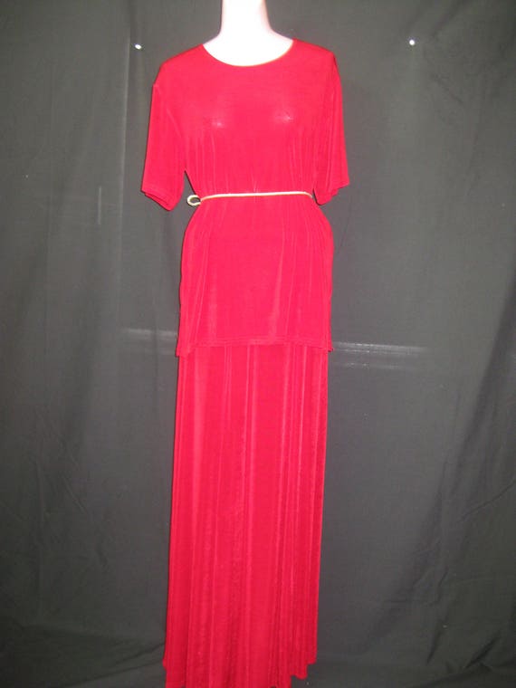 2PC Red skirt set#1785 - image 6