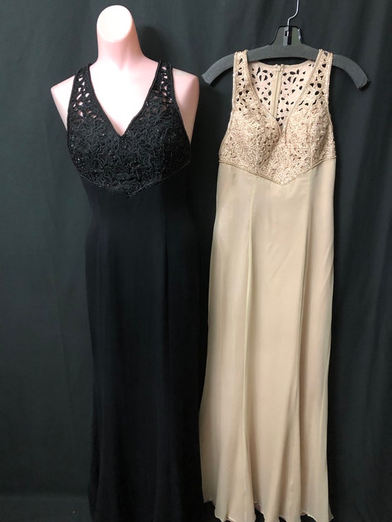 Black and Nude Evening Gown #45