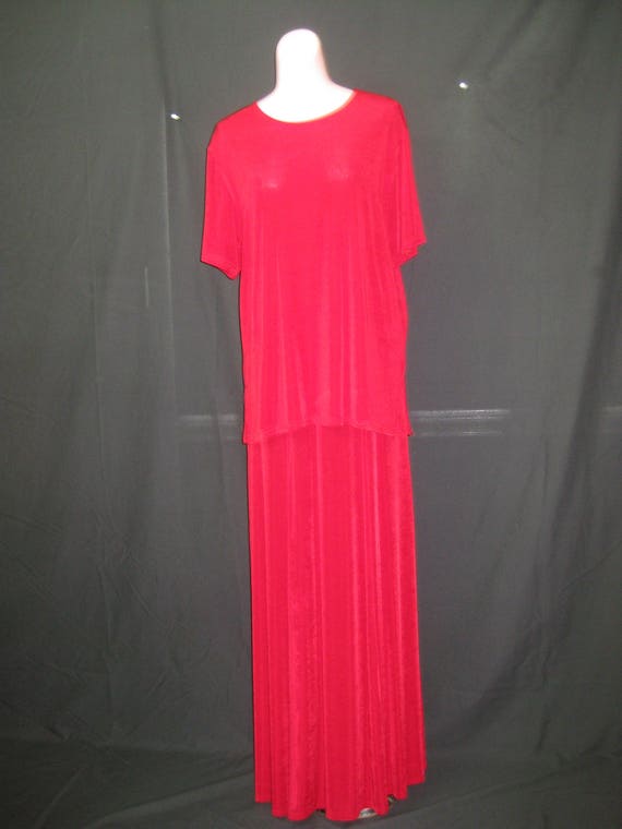 2PC Red skirt set#1785 - image 7