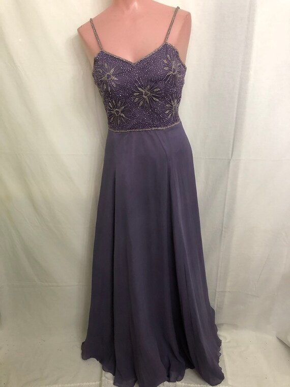 Lavender/silver gown#9590 - image 5