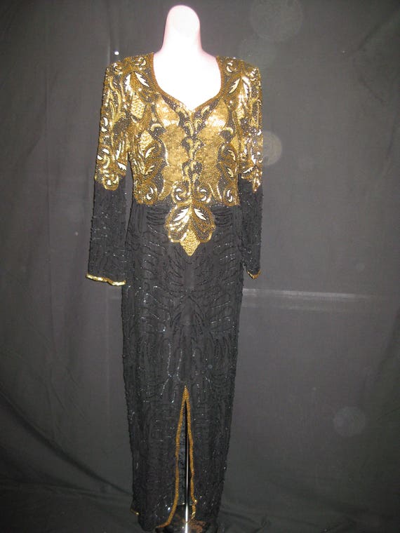 Black & Gold gown #106 - image 5