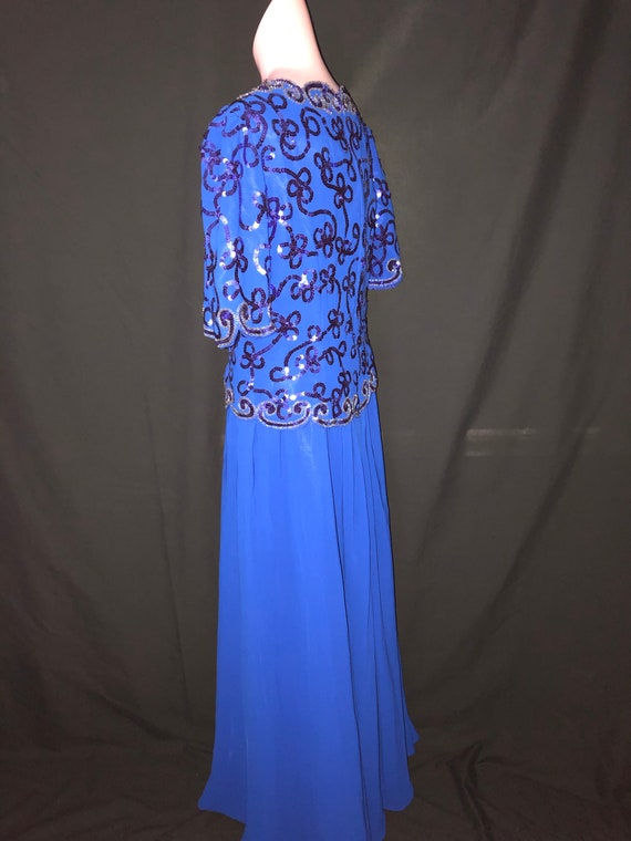 Electric blue gown#1613 - image 7