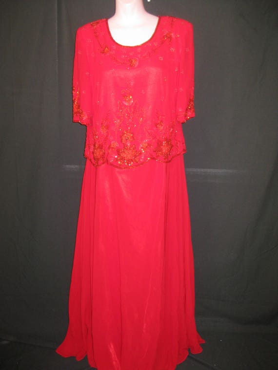 Red gown