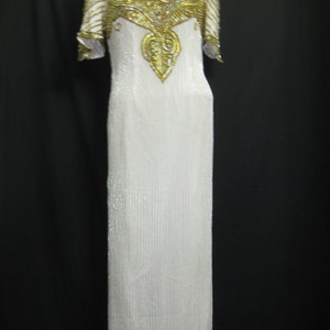 White/gold/silver gown 785 image 1