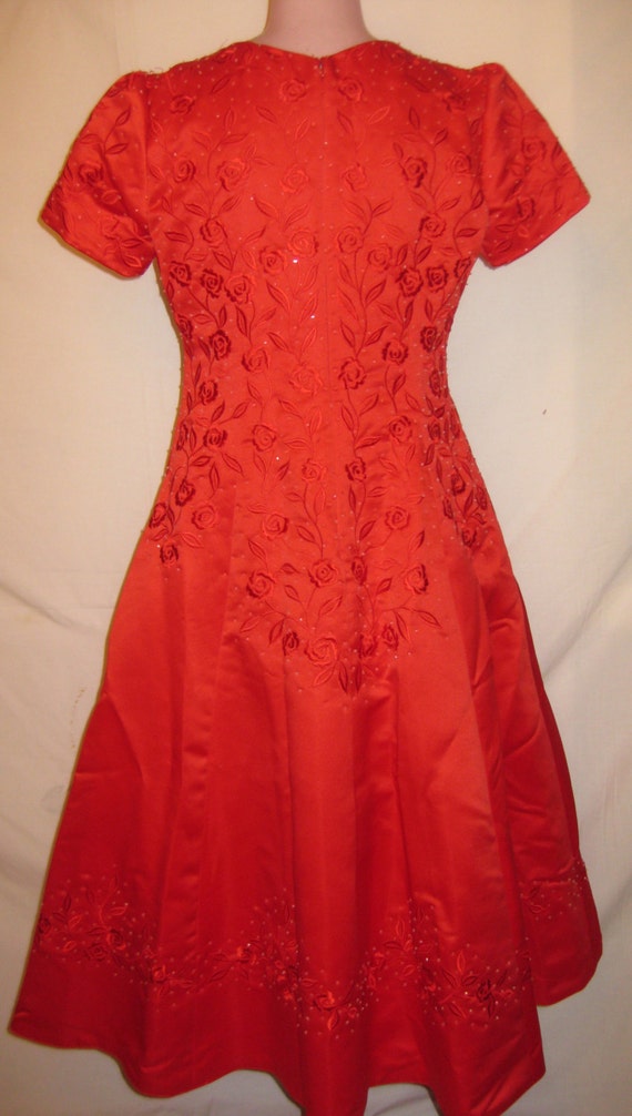 T-length red gown #44 - image 5