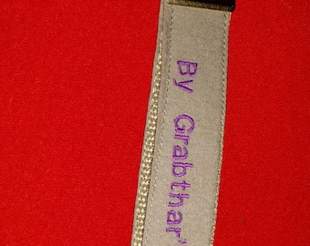 Galaxy Quest inspired fob key holder "By Grabthar's Hammer what a savings!"