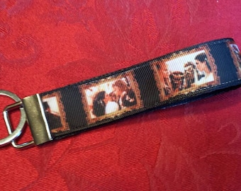 Labyrinth inspired ribbon wristlet keychain #LabyR1