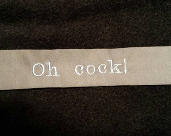 The Grand Tour inspired fob key holder "Oh Cock!"