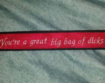 Supernatural inspired fob key holder "You're a great big bag of"