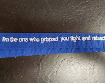 Supernatural inspired lanyard "I'm the one who gripped you tight and raised you from Perdition"
