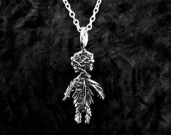 Depeche Mode jewelry, rustic texture pendant, dark angel pendant, figure pendant, small boy pendant, organic texture pendant, Martin Gore