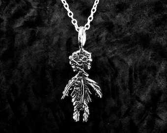 Joyería Depeche Mode, colgante de textura rústica, colgante de ángel oscuro, colgante de figura, colgante de niño pequeño, colgante de textura orgánica, Martin Gore