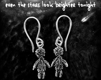Depeche Mode Mr. Feather Sterling Silber Ohrringe,Handgemachte Ohrringe,Figur Ohrringe,kleine engel ohrringe,Depeche Mode,PTA