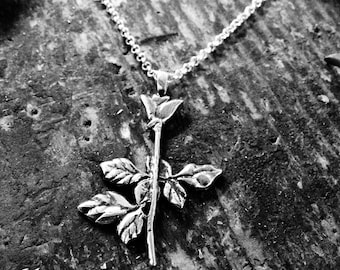 Depeche Mode Violator Rose sterling silver hand carved pendant, violator rose pendant, flower pendant, enjoy the silence, music band jewelry
