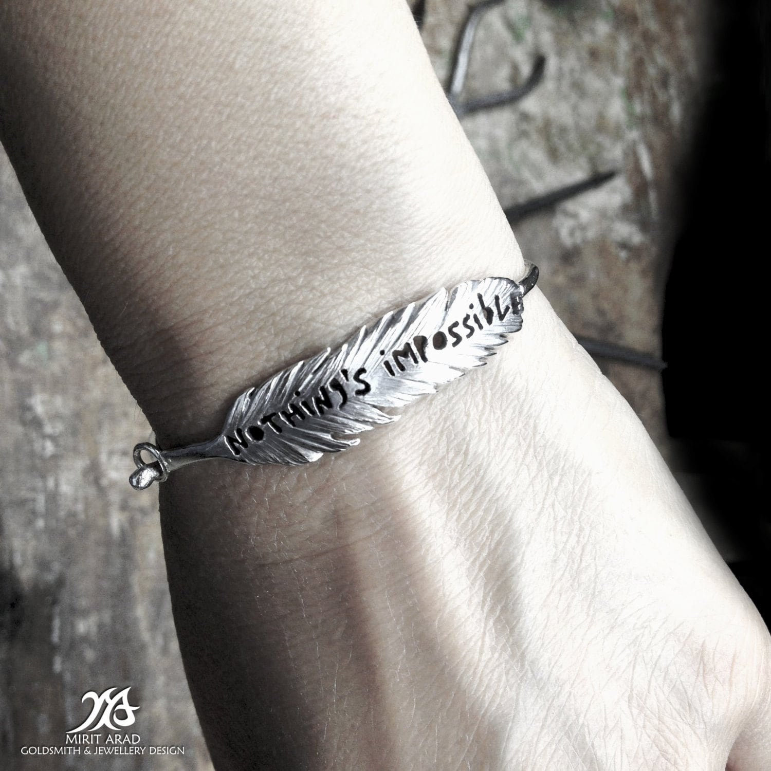 Depeche Mode Nothing's Impossible Sterling Silver Handmade Cuff