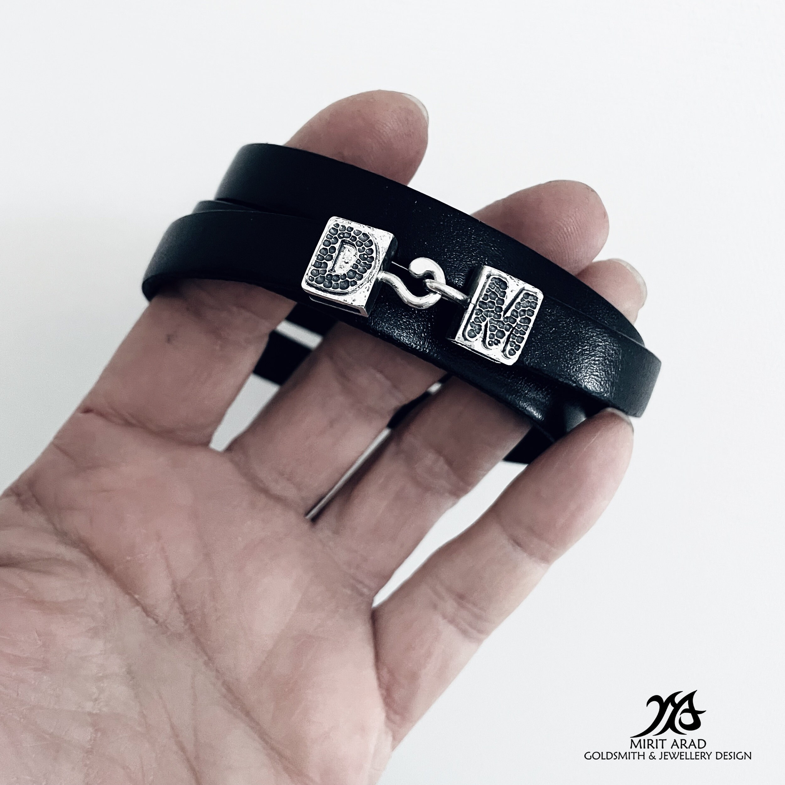 Depeche Mode art, wrapped leather cuff, rock bracelet, rocker cuff