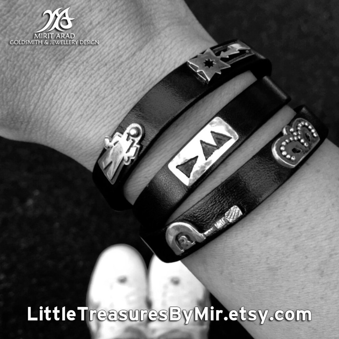 Depeche Mode jewelry, DM wrapping leather cuff, music lovers gift
