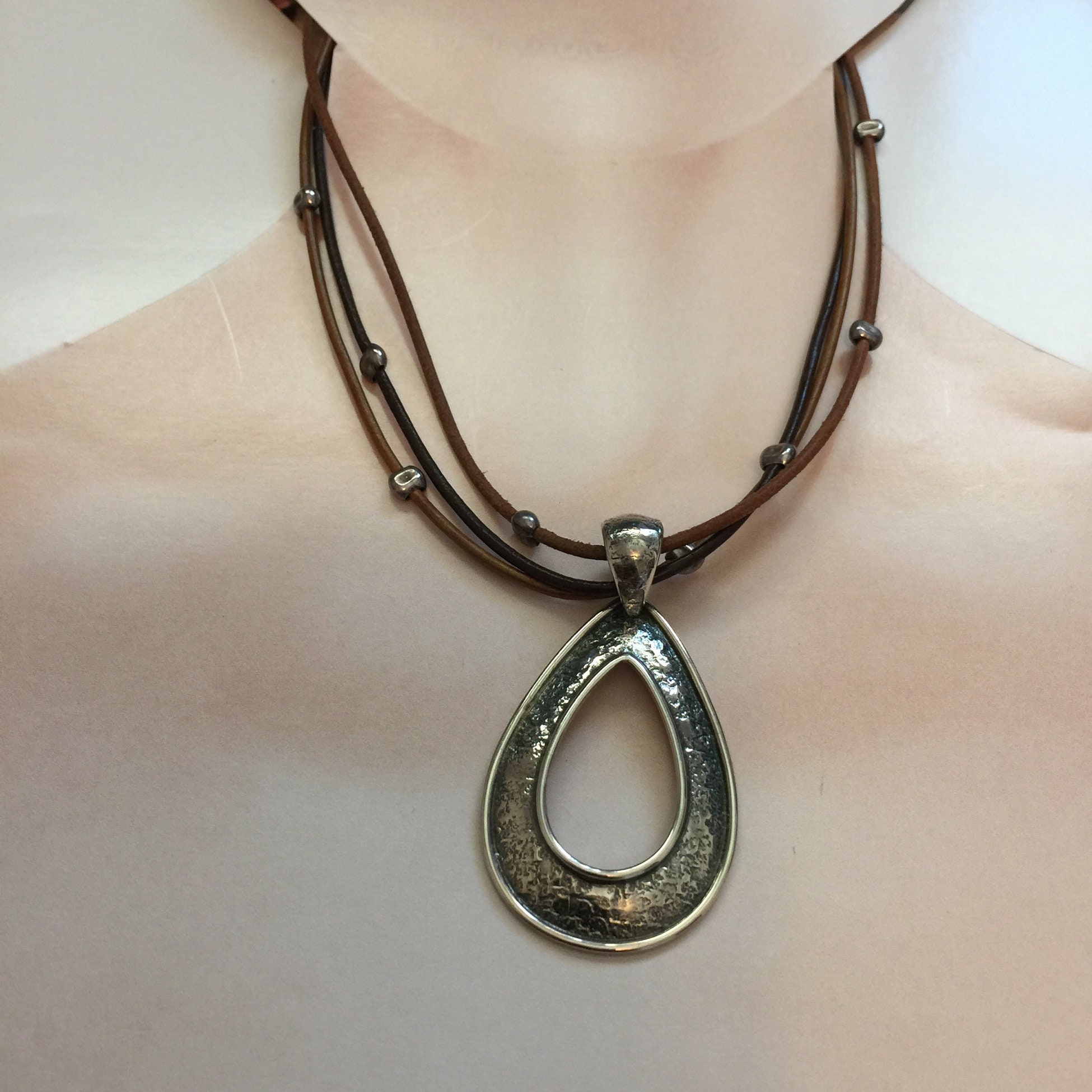 Silpada leather necklace deals