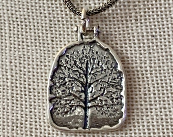 Tree of Life Pendant AND/OR Wheat Chain. Sterling Silver. Opalite Accent Bead.
