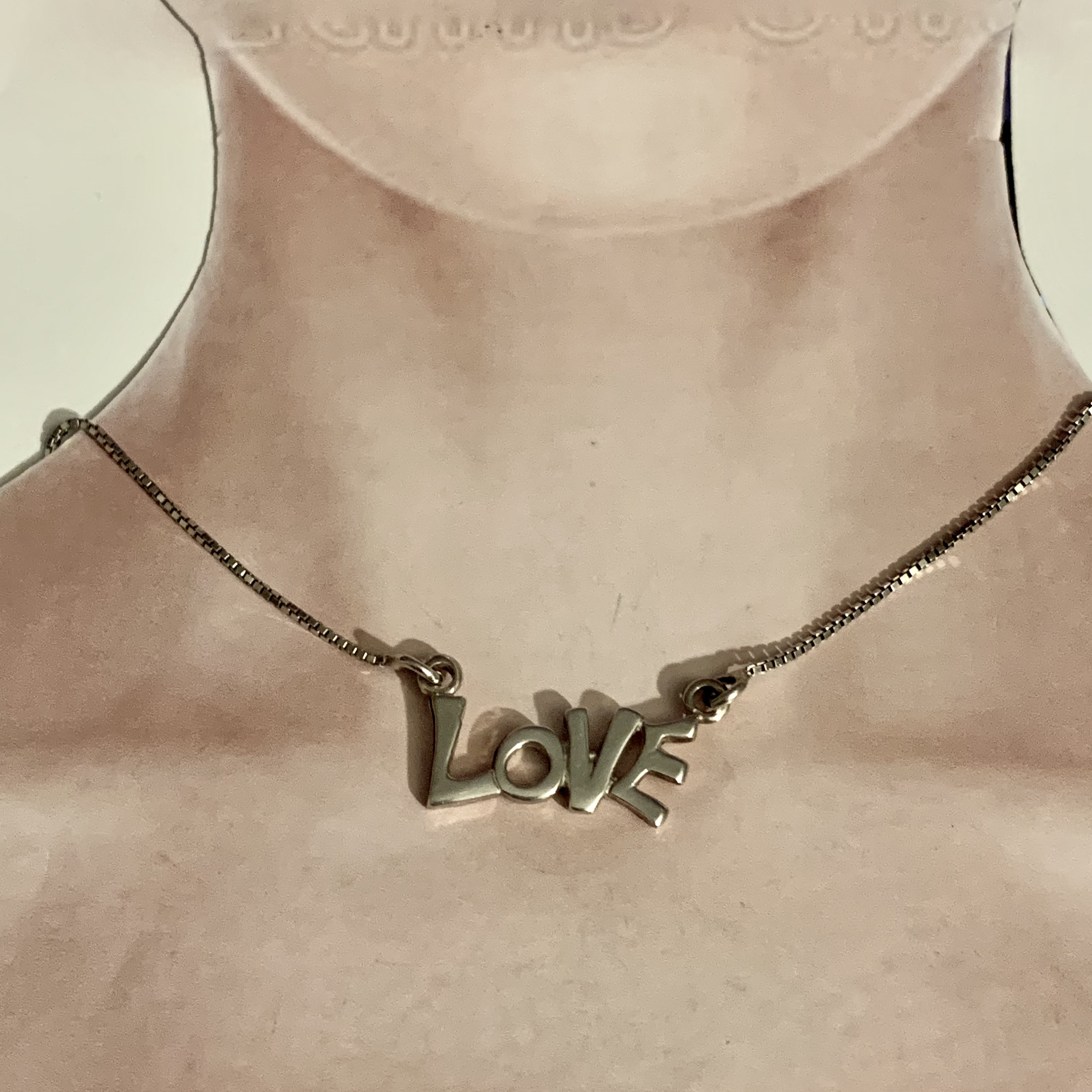 Love Necklace. Sterling Silver. - Etsy