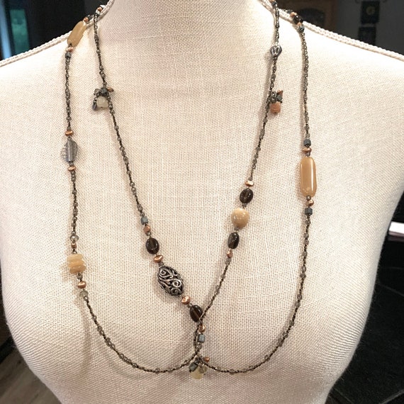 Silpada Serpentine Necklace. Beaded Necklace.
