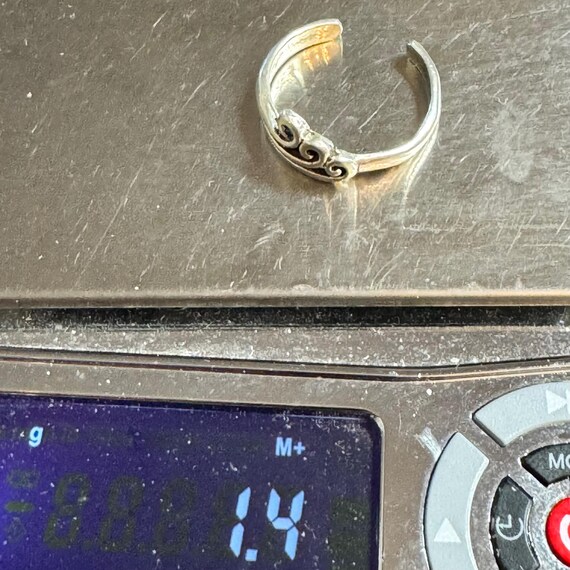 Toe Ring. Adjustable. Sterling Silver. - image 6