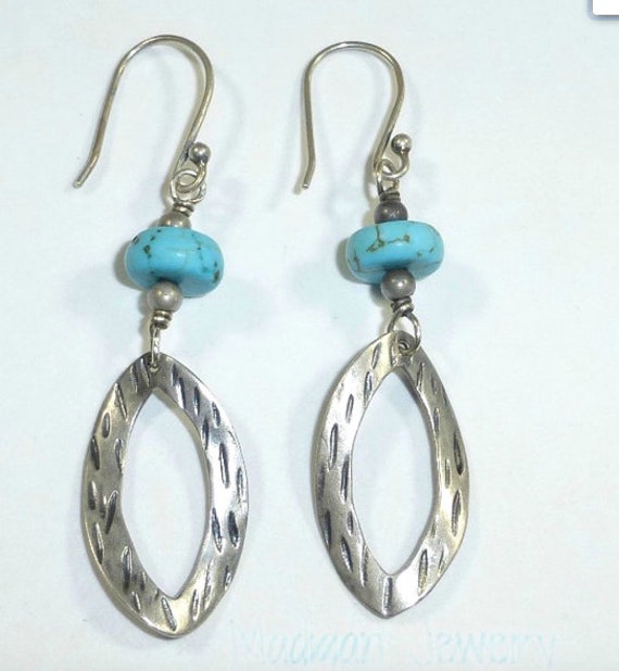 Silpada Turquoise Earrings. Sterling Silver. Silpa