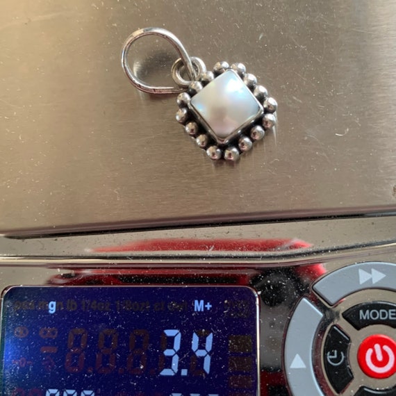 Silpada Button Frame Square Pearl Pendant and Ear… - image 10