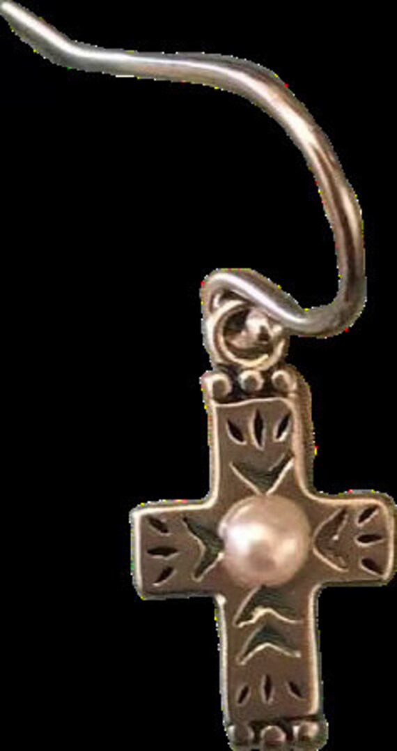 Silpada Pearl Cross Earrings. Sterling Silver. Etsy Australia