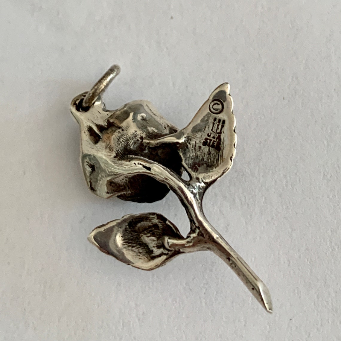 James Avery Rose Charm Pendant. Sterling Silver. Retired. Etsy