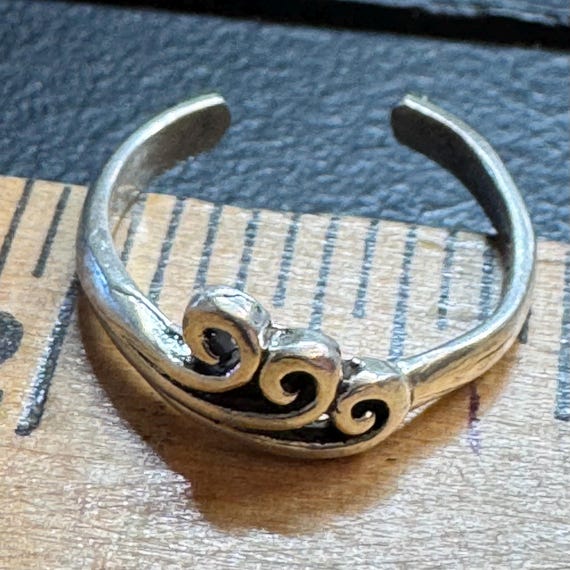 Toe Ring. Adjustable. Sterling Silver. - image 5