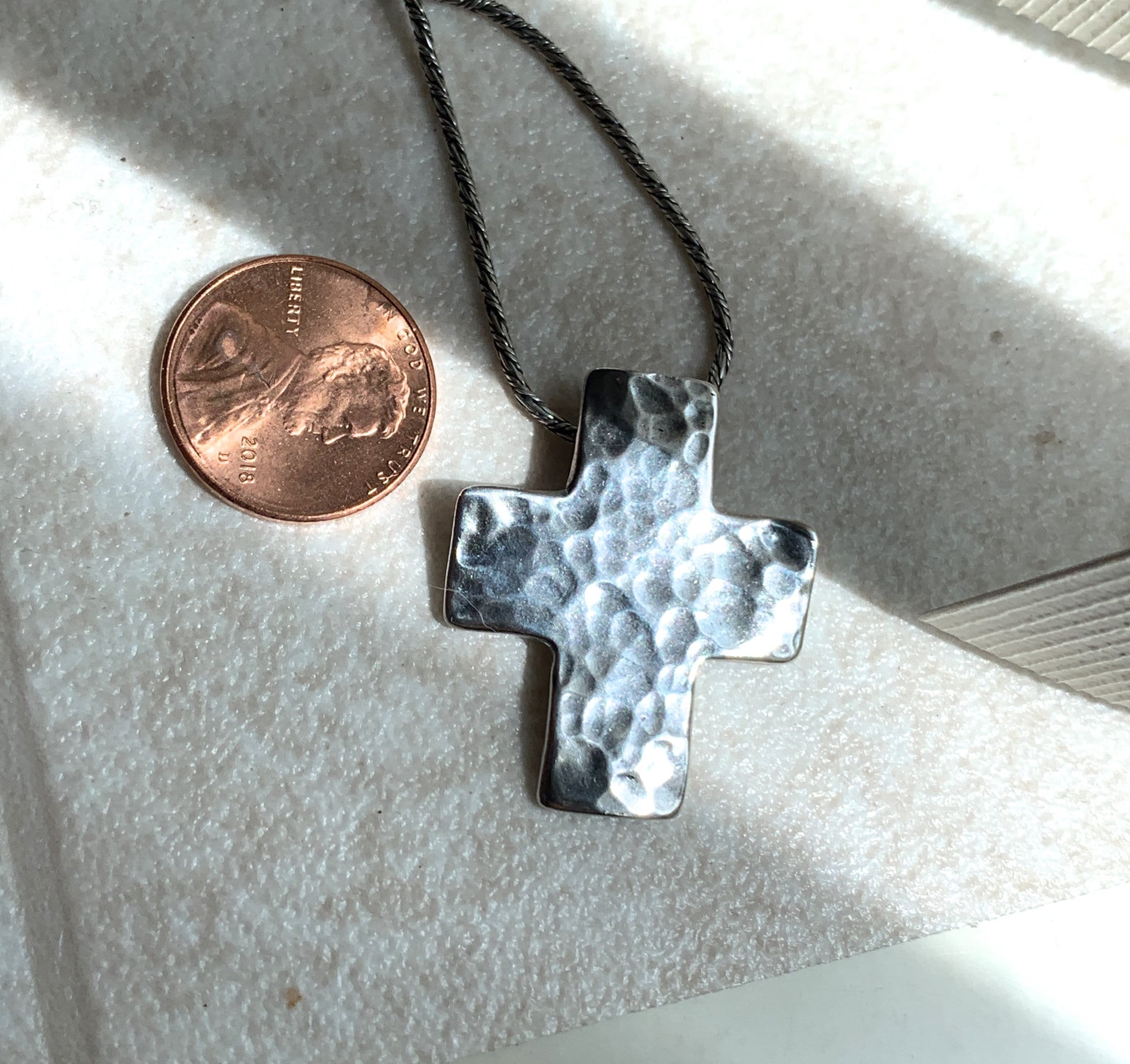 Silpada hammered cross necklace sale
