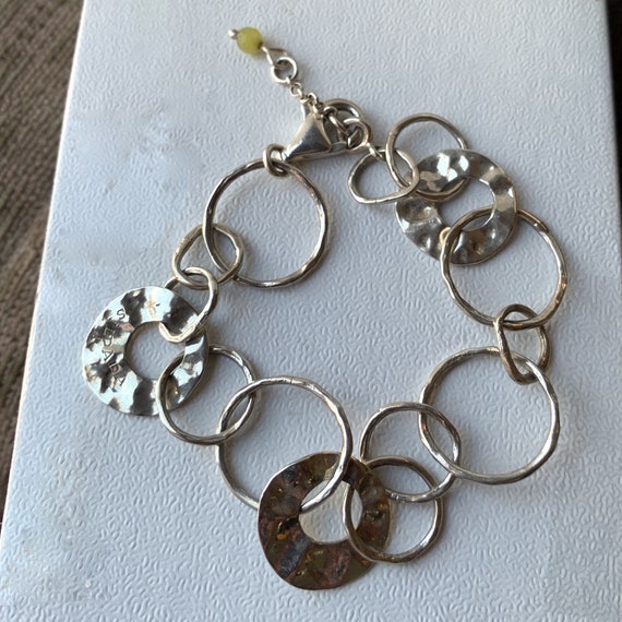 Silpada Paper Circle Bracelet. Silpada B1217. Sterling Silver
