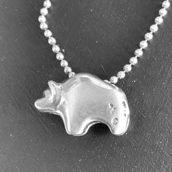 【2plan】23FW★ [MADE] 015 Bear snake ball necklace 925 Sterling Silver Basketball Pendant Necklace 20
