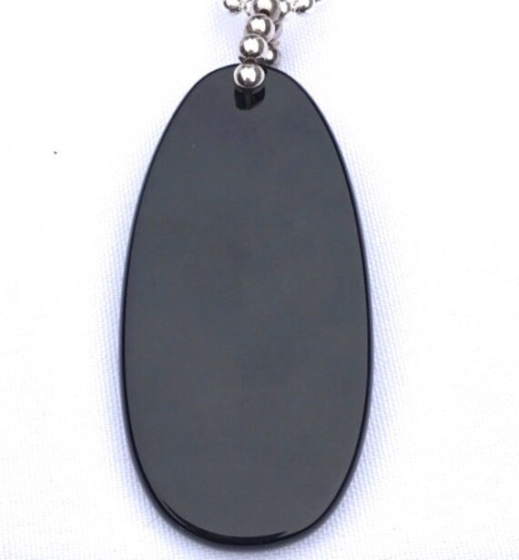 Silapda Onyx Pendant on Black Leather Cord. Silpa… - image 8