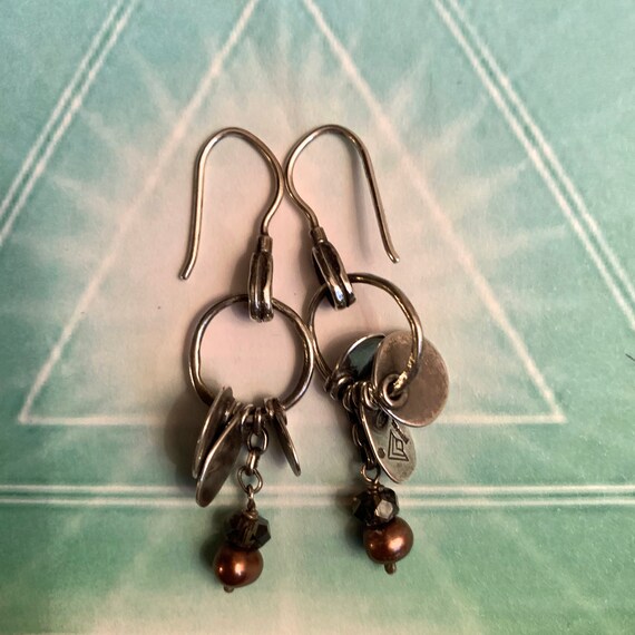 Silpada Pearl Earrings. Bronze Freshwater Pearls … - image 2