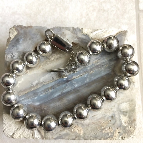 SILPADA Bead Ball Bracelet. 10MM. Sterling Silver… - image 1