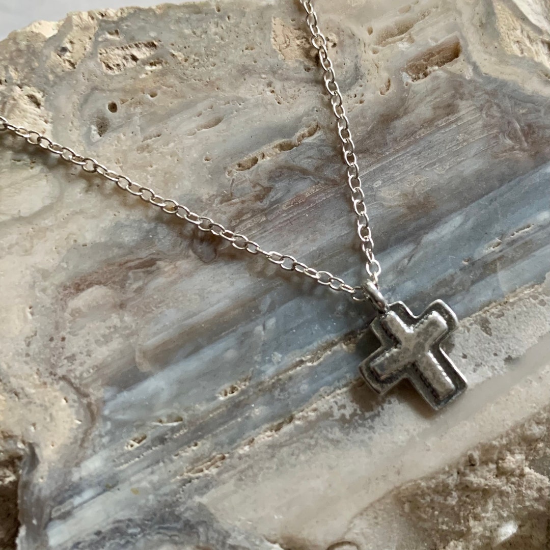 Cross Necklace. Sterling Silver. - Etsy Canada