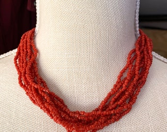 Silpada Coral Necklace ONLY. Multi Layer Necklace. Sterling Silver.