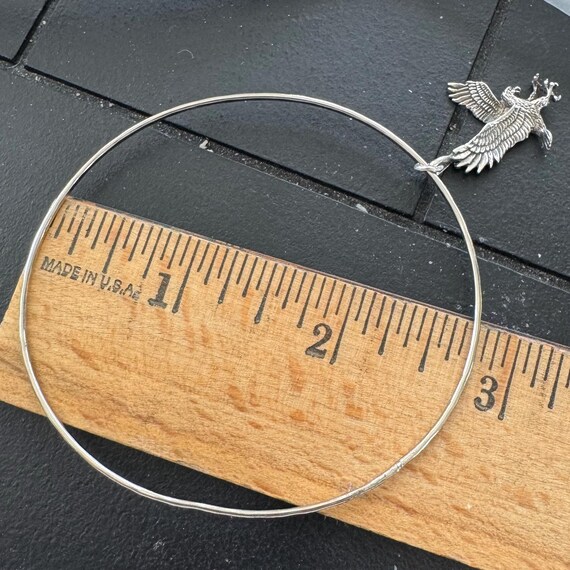 Bangle Bracelet. Sterling Silver. - image 9
