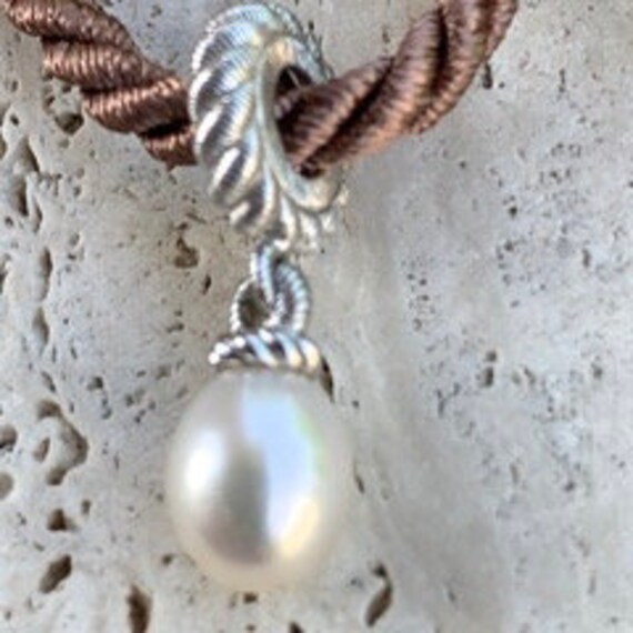 Judith Ripka Pearl Teardrop Charm 