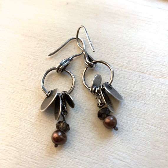 Silpada Pearl Earrings. Bronze Freshwater Pearls … - image 7