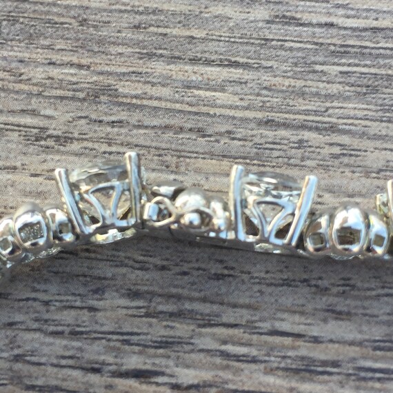 Cubic Zirconia Tennis Bracelet. Sterling Silver. - image 3