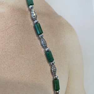 Jade Necklace. Arrowhead Sterling Silver. image 9