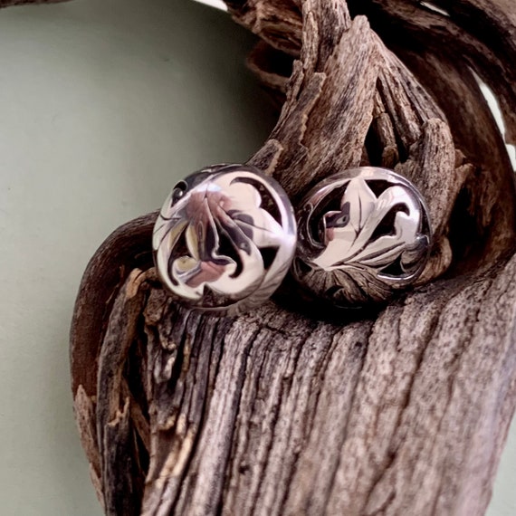 Heart Filigree Earrings. Sterling Silver Post. - image 3