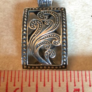 Pendentif En Argent Sterling Silpada - Modèle Paisley S1744 - Occasion En Grande Condition